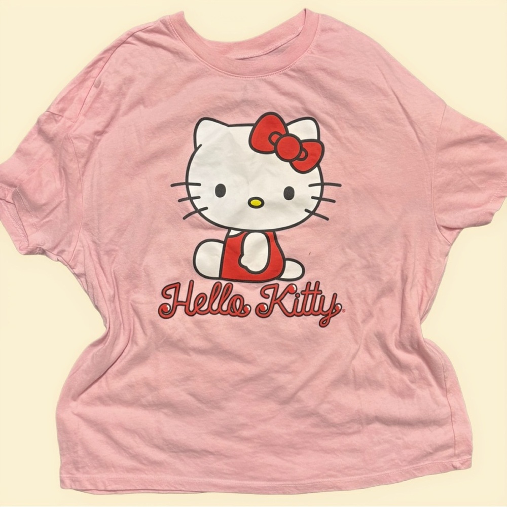Hello Kitty Pink Graphic T-Shirt Kawaii